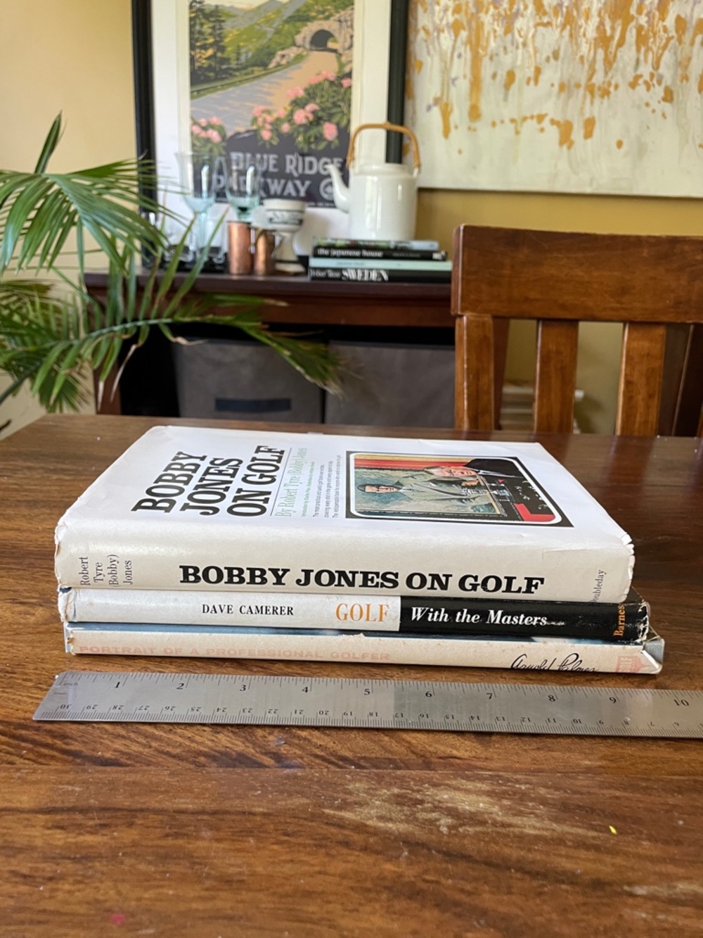 3 Vintage Golf Instruction Blue and Black Books Book Stack Interior Decor 60s - Picture 4 of 16